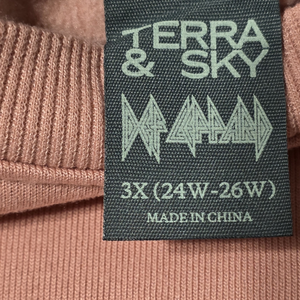 Terra & Sky Pink Crewneck with Leopard Graphic - Picture 2 of 5